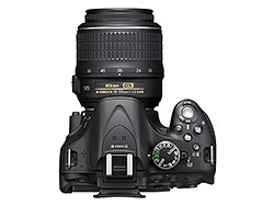Horní strana fotoaparátu Nikon D5200