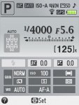 Nikon D3200 menu